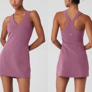ALO YOGA Airbrush Real Dress in Soft Mulberry